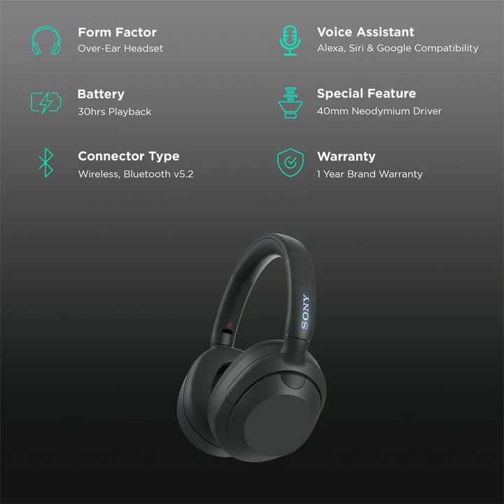 SONY ULT WEAR WH-ULT900N Bluetooth Headset with Mic