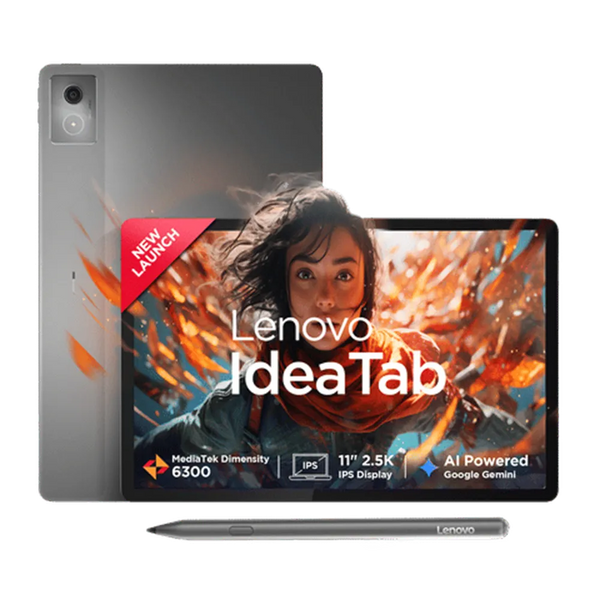 Lenovo Idea Tab Wi-Fi Android Tablet with Lenovo Tab Pen (11 Inch, 8GB RAM, 256GB ROM, Luna Grey)