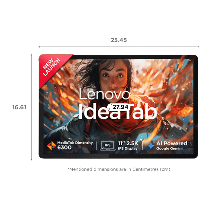 Lenovo Idea Tab Wi-Fi Android Tablet with Lenovo Tab Pen (11 Inch, 8GB RAM, 256GB ROM, Luna Grey)